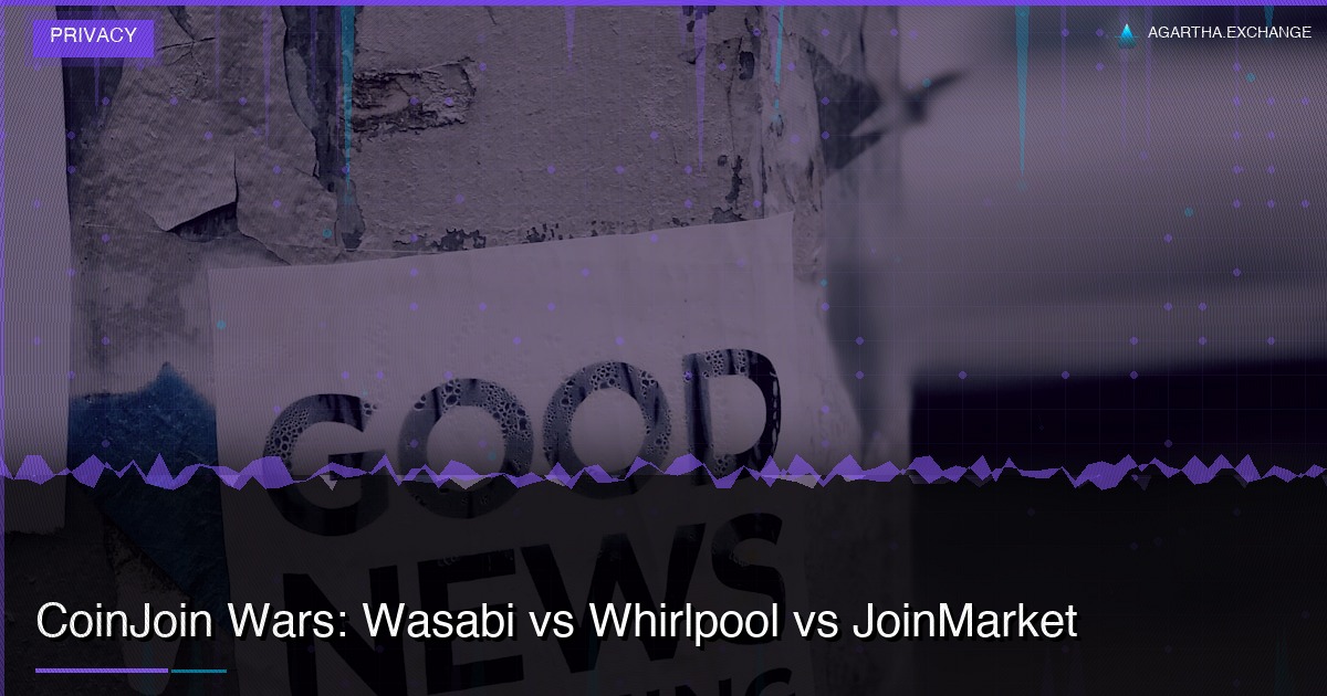 CoinJoin Wars: Wasabi vs Whirlpool vs JoinMarket