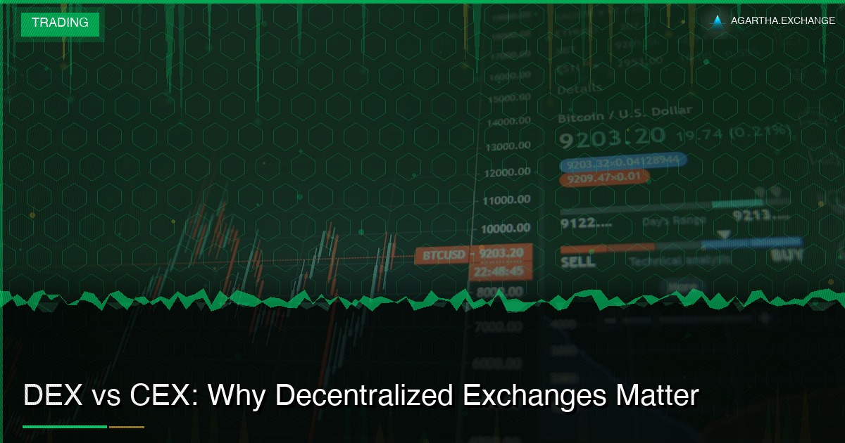 DEX vs CEX: Why Decentralized Exchanges Matter