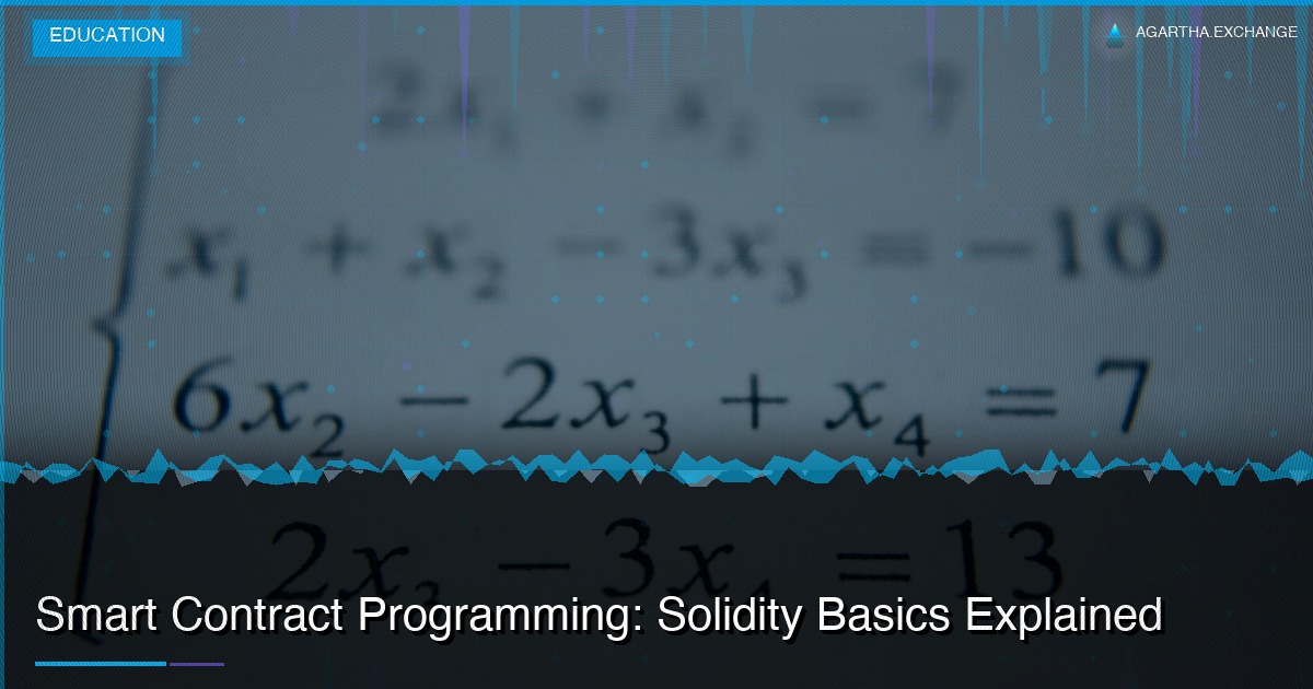 Smart Contract Programming: Solidity Basics Explained